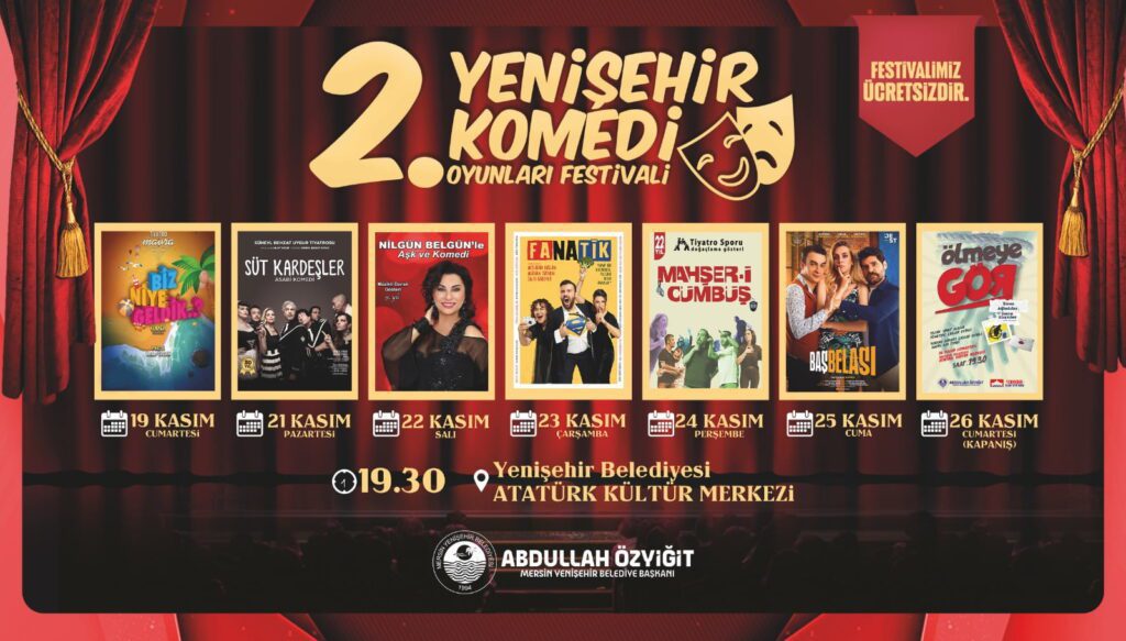 Yenişehir Komedi Oyunları Festivali Başlıyor